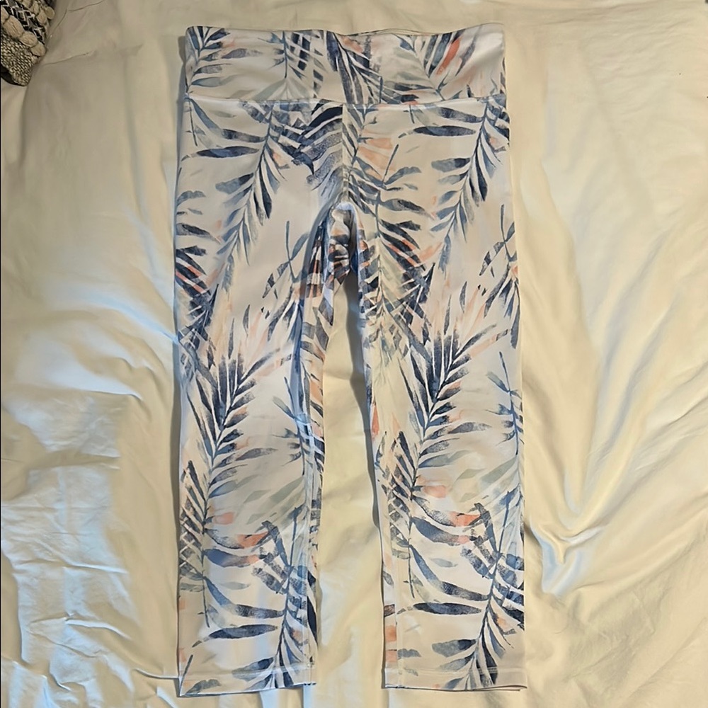 Gap Tropical Print Cropped Leggings
